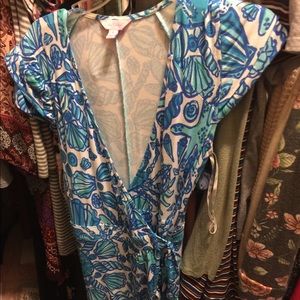 Lilly Pulitzer sailors Valentine wrap dress